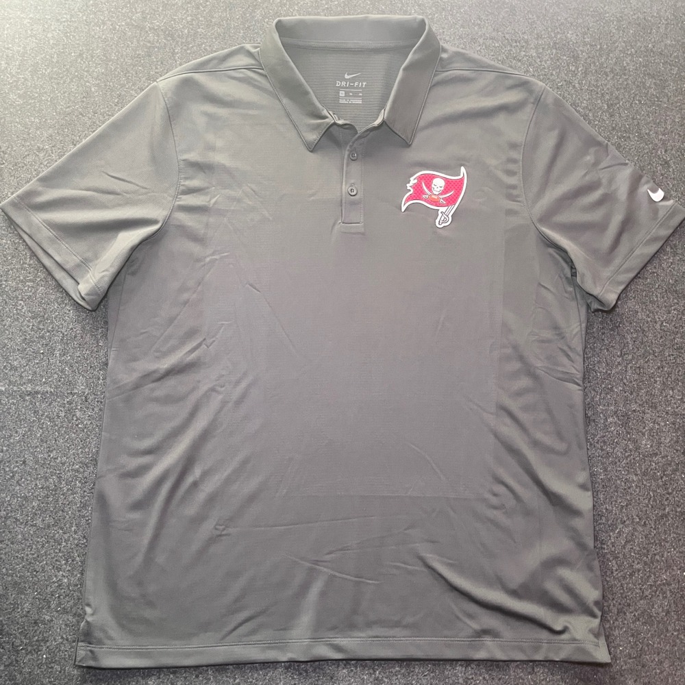 Nike Polo Shirt Mens XL Grey Excellent Tampa Bay Buccaneers Dri-FIT Golf XL - Picture 5 of 8